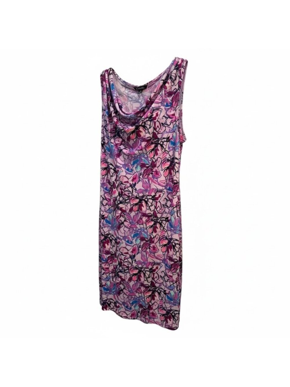 George Women’s L/G 12–14 (Large) Floral Cowl Neck Sleeveless Dress